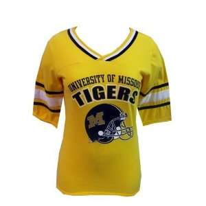  Missouri Tigers Mizzou Womens Jersey Tee With Sleeve 