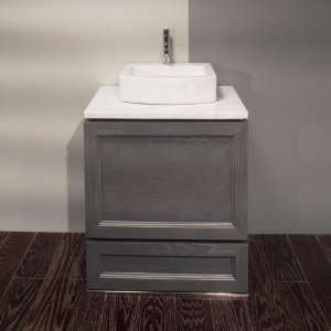   Free Standing Wooden Vanity Base in Wenge With 2 Dra: Home Improvement