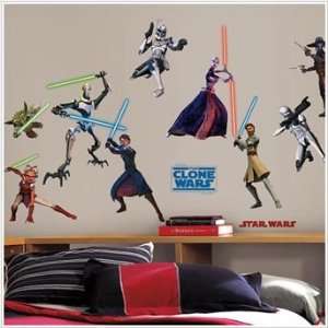  Star Warsâ¢: The Clone Wars Wall Decals: Home & Kitchen