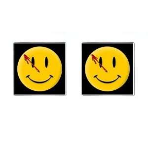  Watchmen Smiley Face Set of 2 Square Cufflinks a 
