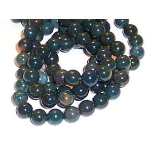  Genuine Bloodstone 8mm Round Gem Beads Arts, Crafts 