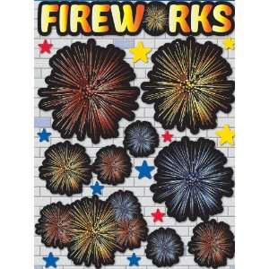  Real Magic Dimensional Stickers 4.5x6 Sheet Fireworks 