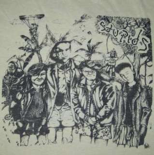 1985 THE STUPIDS VINTAGE TOUR T SHIRT hard ons punk jfa  