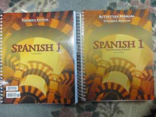 Spanish 1 For Christian Schools Teachers Edition 9781591661689  