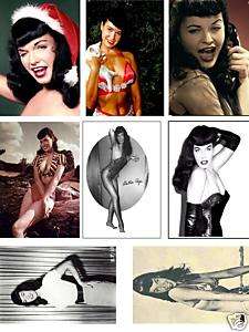 BETTY BETTIE PAGE Images On Magnets!   Set 1!  