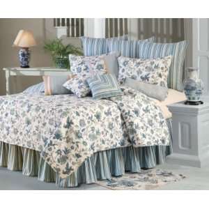  Jacobean Blue Twin Quilt Bedding: Home & Kitchen