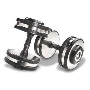  Fitness Eclipse Pro Style Dumbbell with Urethane Snug Grip Handle 