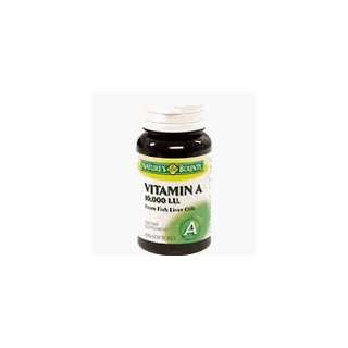  Vitamin A 10,000 IU from Fish Liver Oil Softgels 100 
