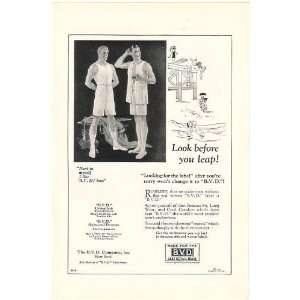  1925 BVD Union Suit Shirt Drawers Men Underwear Print Ad 