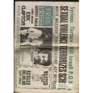 Los Angeles LA Free Press 1973 Jimmy Page Clapton:  Home 