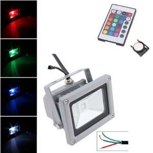 10W RGB Color Changing LED Flood Light 100~240V Outdoor 900LM With 