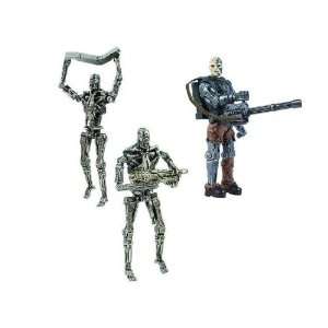  Terminator Salvation 3 3/4   Robot Wave   Set of 3 Toys 