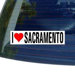  I Love Heart SACRAMENTO   California Window Bumper Sticker 