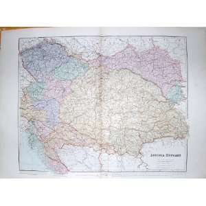    STANFORD MAP 1904 AUSTRIA HUNGARY BOHEMIA EUROPE: Home & Kitchen