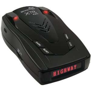  WHISTLER XTR 435 RADAR/LASER DETECTOR WITH RED TEXT 