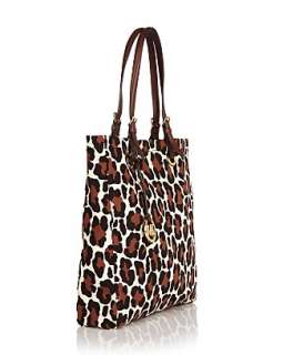 NEW Michael Kors Authentic Cheetah Canvas Tote Bag NWT  