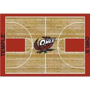  NCAA Home Court Rug   Temple Owls: Home & Kitchen