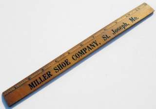 Old Ruler BILLIKEN SHOES & MILLER SHOE CO ST. JOSEPH MO  