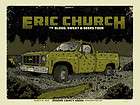 Eric Church Broome County Arena Binghamton NY Poster Signed Artist 