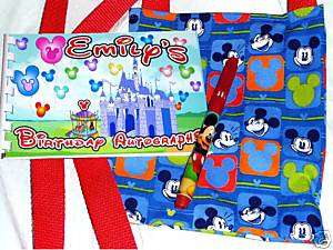 Personalized Autograph Book/Bag/Pen for DISNEY BIRTHDAY  