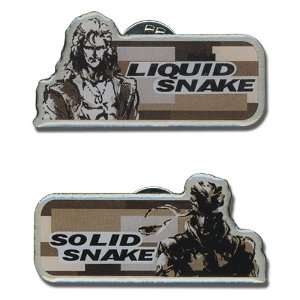    Metal Gear Solid 3 Solid & Liquid Snake Pin Set Toys & Games