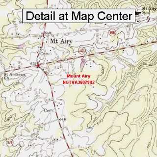  USGS Topographic Quadrangle Map   Mount Airy, Virginia 