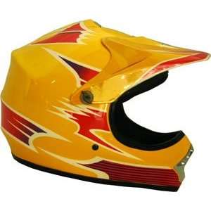    Small DOT Yellow Childrens Motocross & ATV Helmet: Automotive