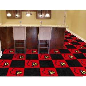    Fanmats Louisville Cardinals Team Carpet Tiles: Sports & Outdoors