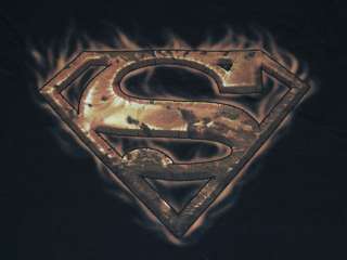 Superman Logo T Shirt (Size: Medium, Color: Black) New  