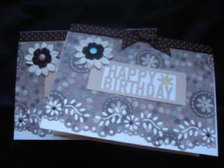 Lot 2 Handmade Birthday Cards Stampin Up Martha Stewart  