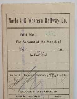 RARE 1916 N & W RAILROAD R.R. WEST VIRGINIA LICENSE PERMIT TO CARRY 