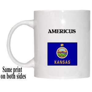  US State Flag   AMERICUS, Kansas (KS) Mug 