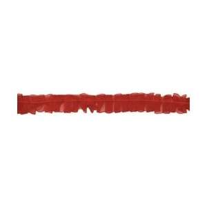  New   Sheer Box Pleat 5/8X10 Yards   Red by May Arts Arts 