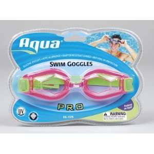  5 each Aqua Pro Deluxe Intermediate Fog Free Goggles 