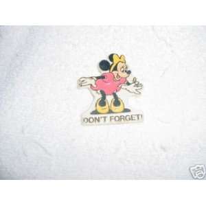  Disney Minnie Mouse Dont Forget Magnet: Everything Else