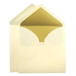  Double Wedding Envelopes   Royal Ecru Gold Lined (50 Pack 