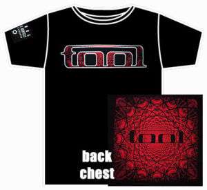 TOOL red pattern logo band S M L XL 2XL official Shirt  