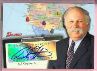 2008 BOWMAN SCOUTING REPORT BOB FONTAINE AUTO X10443  