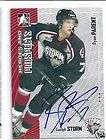Ryan Bourque 2009 10 Heroes and Prospects signed card AUTO RANGERS 