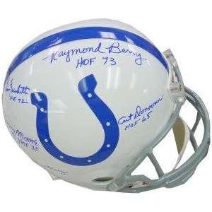 Signed Gino Marchetti Helmet   Replica   Autographed NFL Helmets 