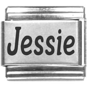  Jessie Laser Name Italian Charm Link: Jewelry