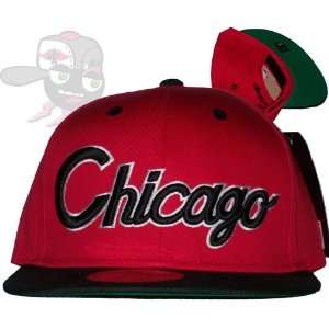  Chicago Red/Black Script Snapback Hat Cap: Everything Else
