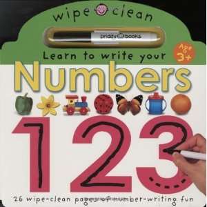  Wipe Clean Numbers [Board book]: Roger Priddy: Books