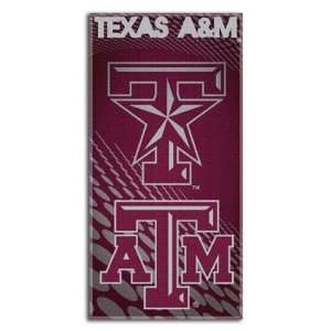  Texas A&M Aggies TAMU NCAA Emblem Fiber Reactive Beach 