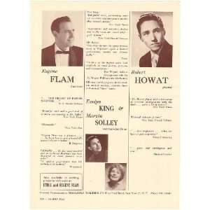  1962 Eugene Flam Evelyn King Marvin Solley R Howat Print 