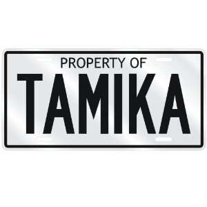  NEW  PROPERTY OF TAMIKA  LICENSE PLATE SIGN NAME