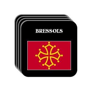  Midi Pyrenees   BRESSOLS Set of 4 Mini Mousepad Coasters 