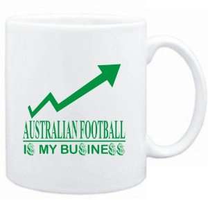  Mug White  Australian Football  IS MY BUSINESS 
