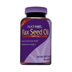  Natrol Flaxseed Oil 1000 mg 90 Softgels Health & Personal 