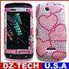 Pink Hearts Bling Hard Case Cover for T Mobile T83